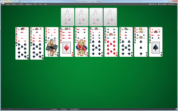 A game of Fortress in SolSuite Solitaire