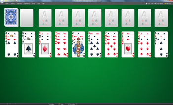 A game of Forty Thieves in SolSuite Solitaire