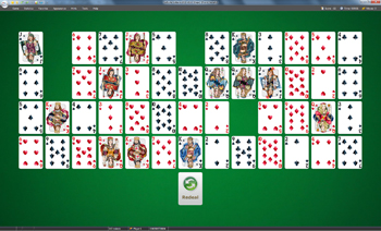 A game of Gaps in SolSuite Solitaire